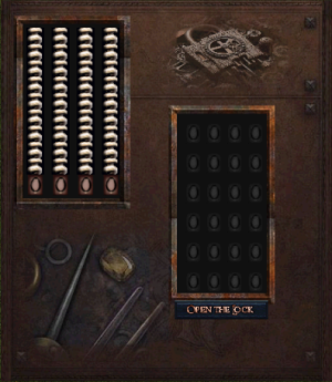 Lockpicking in progress